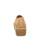 Back view of Bearpaw Sail mule iced coffee showing heel structure and suede upper detail