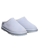 Pair of Bearpaw Tabitha clogs in heather suede displayed together highlighting cozy indoor outdoor comfort style